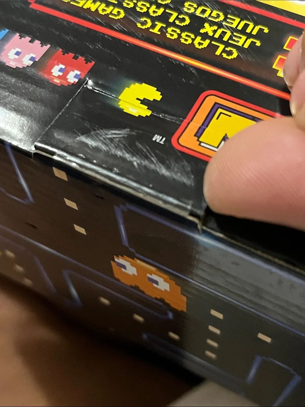 Namco PAC-MAN Yellow Handheld Joystick Controller with Orange Stick